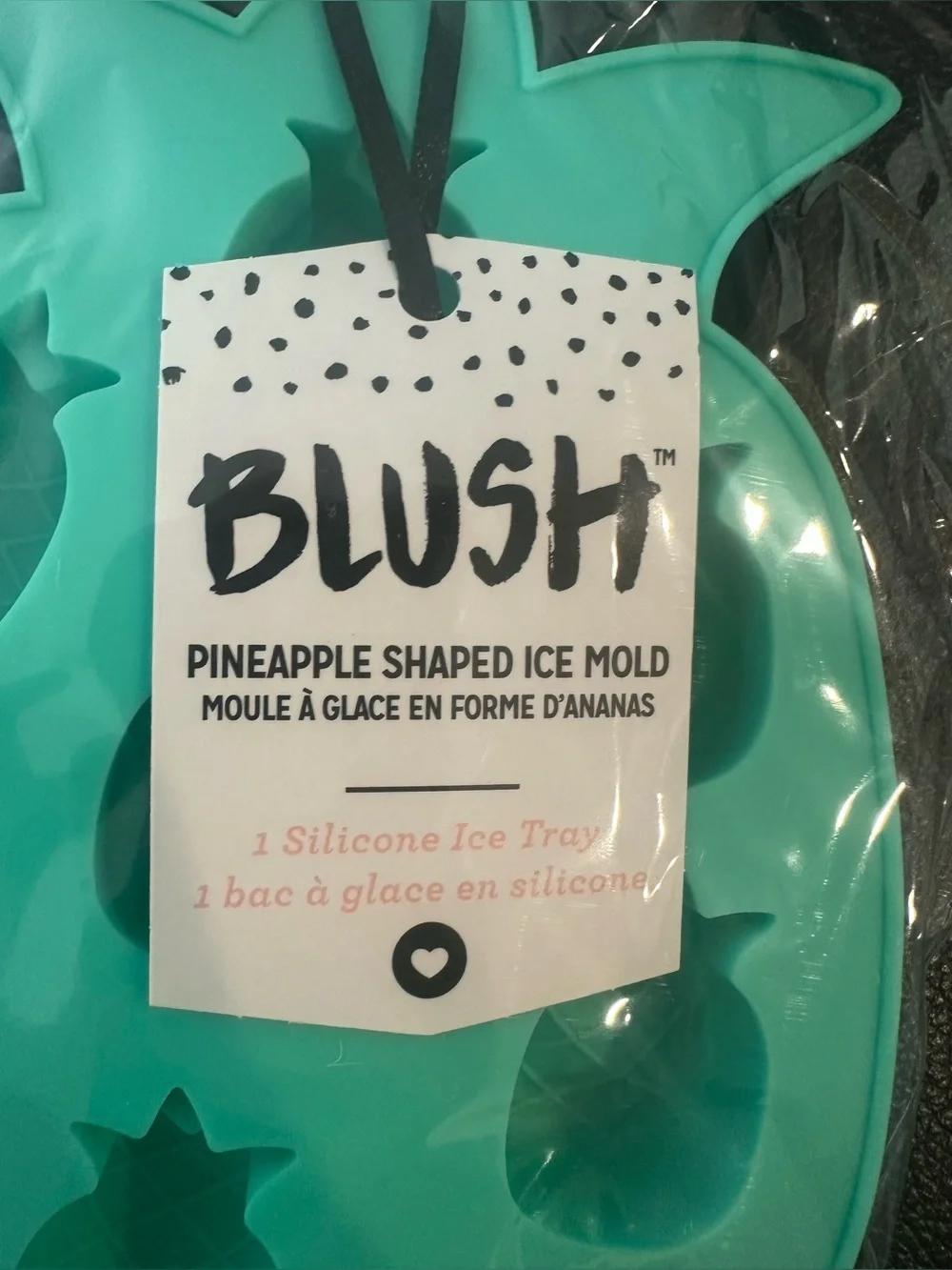 Blush Pineapple Silicone Ice Tray - Set of 2 - Teal Green BRAND NEW NEVER OPENED